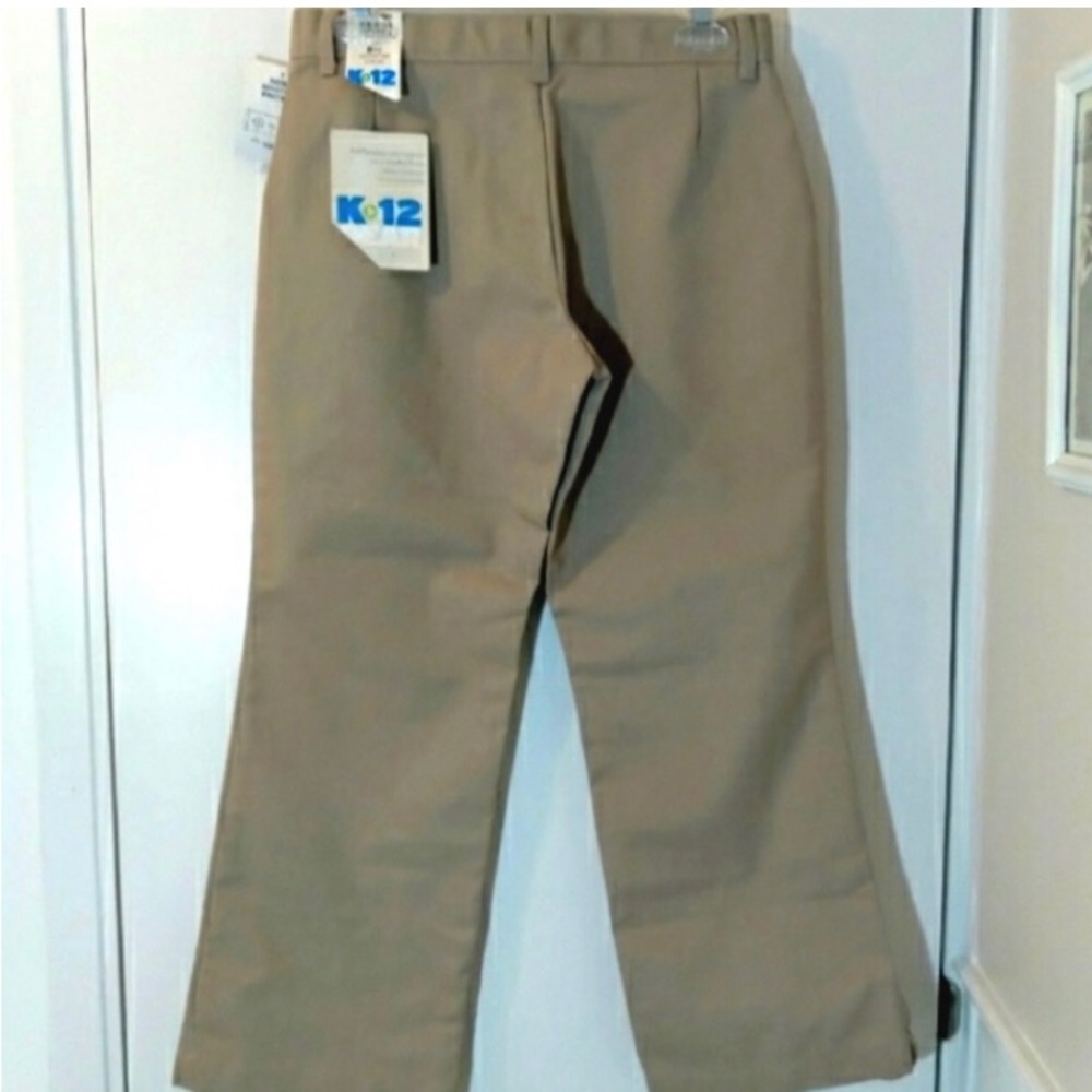 NWT**  K-12 Gear Girls Khaki Uniform Pants - Picture 2 of 8